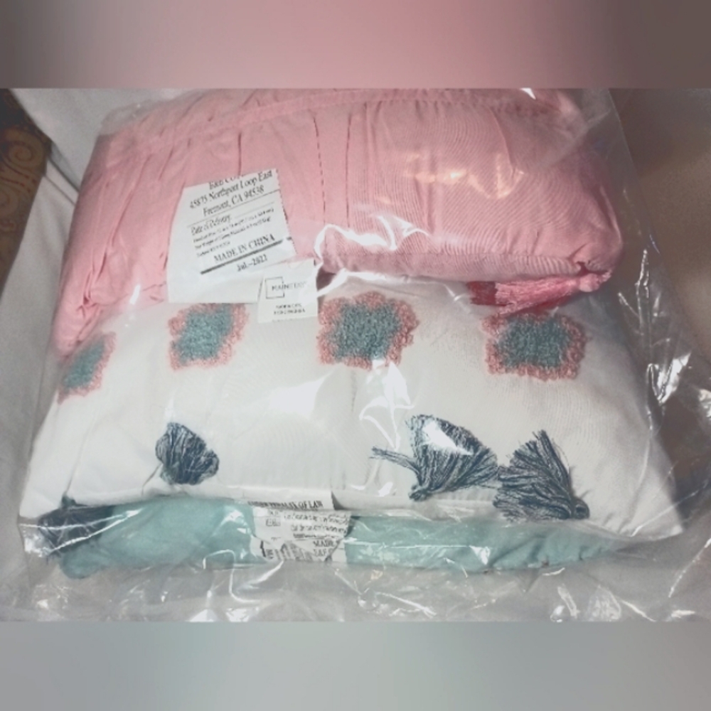 Three New Decorative Throw Pillows New